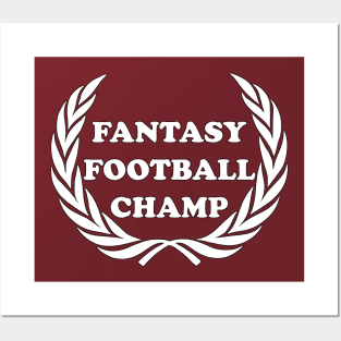 Fantasy Football Champ Fantasy Sports Fan League Dream Team Posters and Art